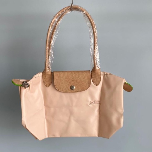 Longchamp LePliage Women's Pink/Cream Tote Bag - Picture 2 of 5